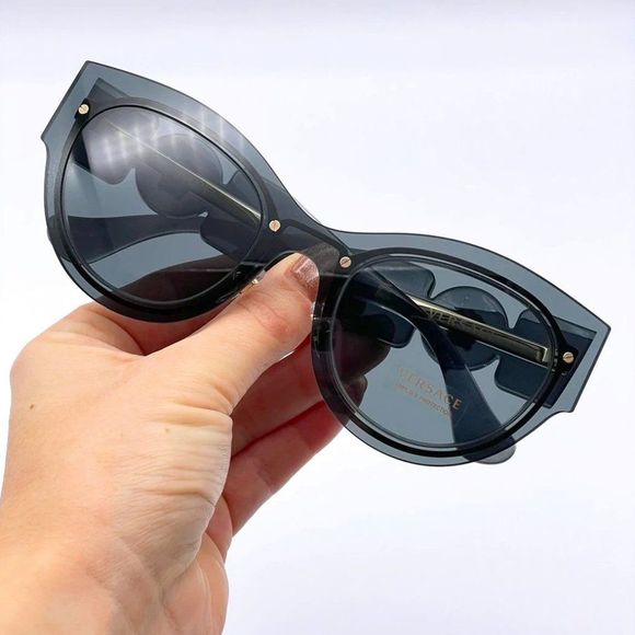New! Authentic Versace Butterfly Dark Grey Women\'s Sunglasses main image 4